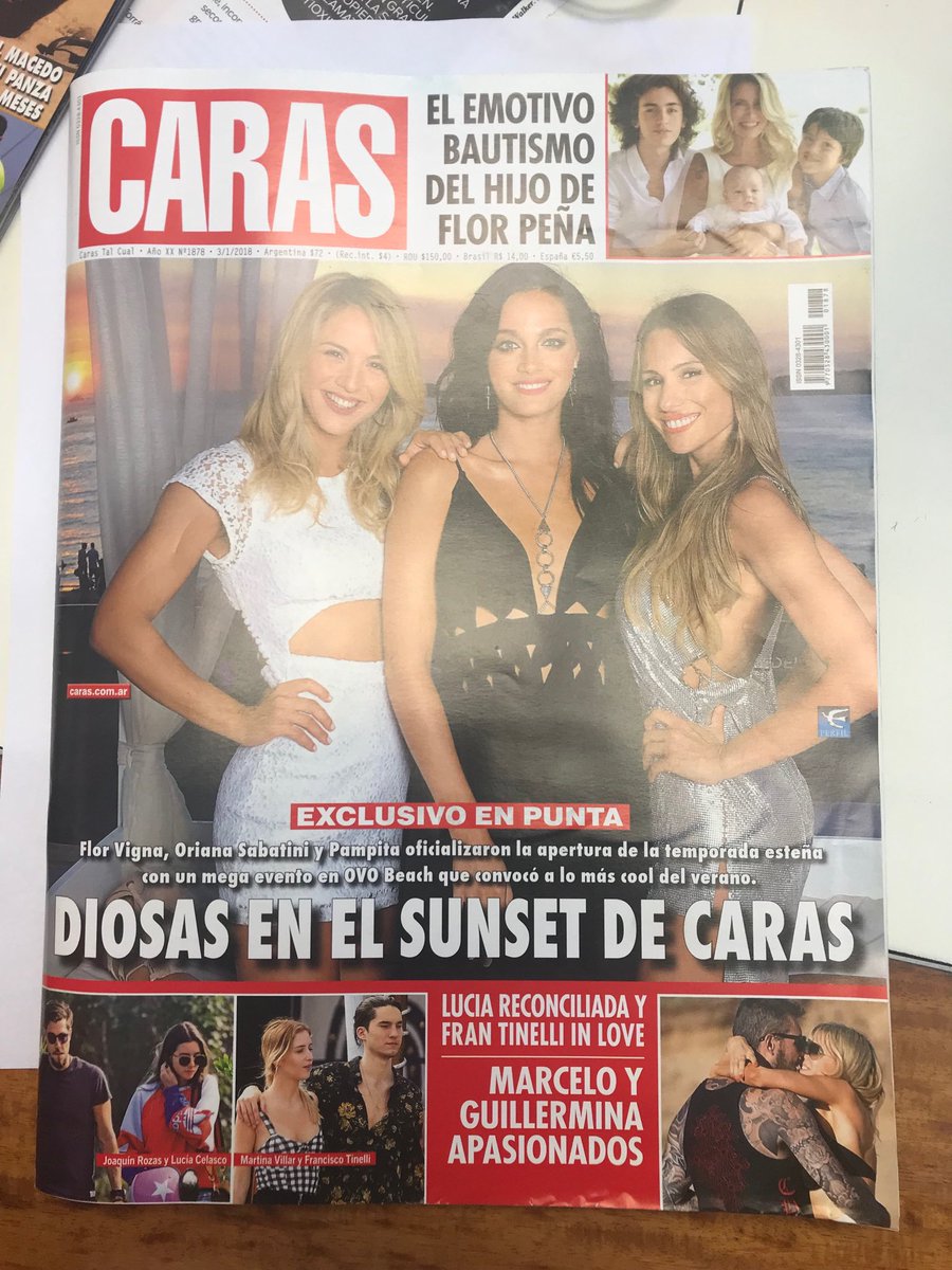 luispineyro's tweet image. Tapa Revista CARAS! con @pampitaoficial @orisabatini @flor_vigna