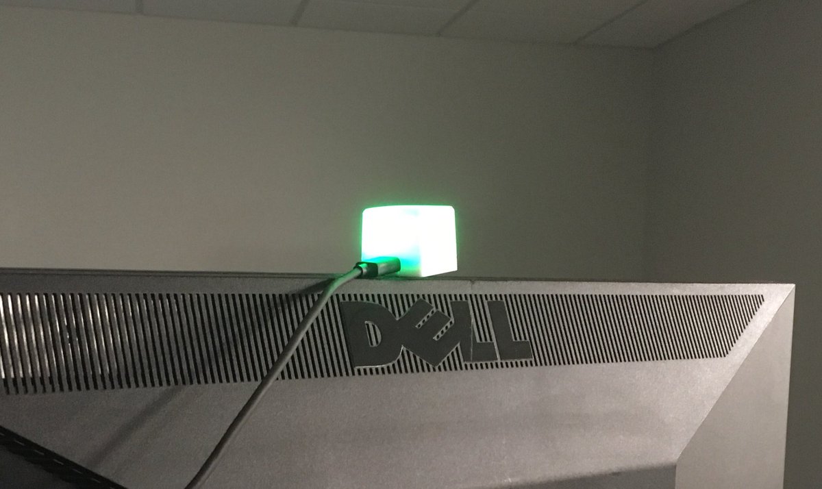 My <a href="/blinkstickrgb/">BlinkStick RGB</a> Square hooked up to #Jenkins - took about 20 minutes to hack something together. Nice!