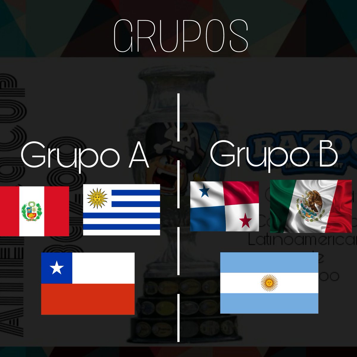 AmericasCupBz's tweet photo. INSCRIPCIONES CERRADAS:
PRESENTAMOS LOS GRUPOS DE LA COPA! https://t.co/NpJ50Kzen6
