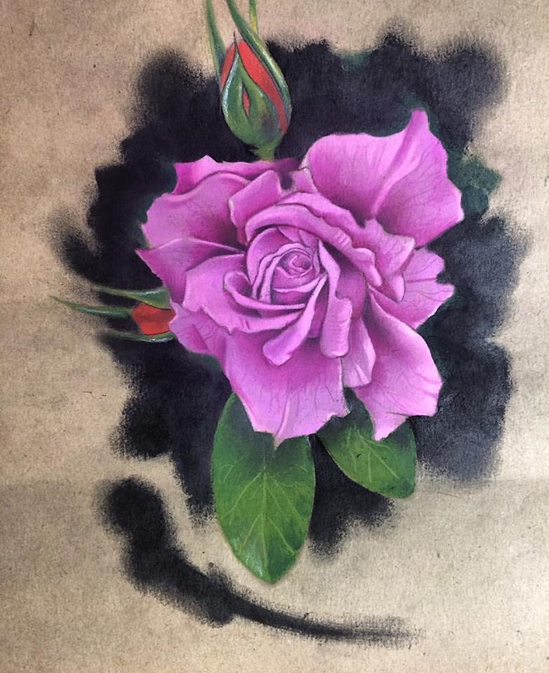 K2KreK's tweet photo. My work #oil #oilpaint #oilpainting #colorwork #colorpencil #fabercastell #sketch #sketchday #sketching #sketching #tattoosketch #rose #rosesketch #rosedrawing #roses #rosedrawing #neotrad #newschool #oldschool #realism #realistic #realisticrose #kraft #kraftpaper #paperartist https://t.co/WtMV02JW6Q
