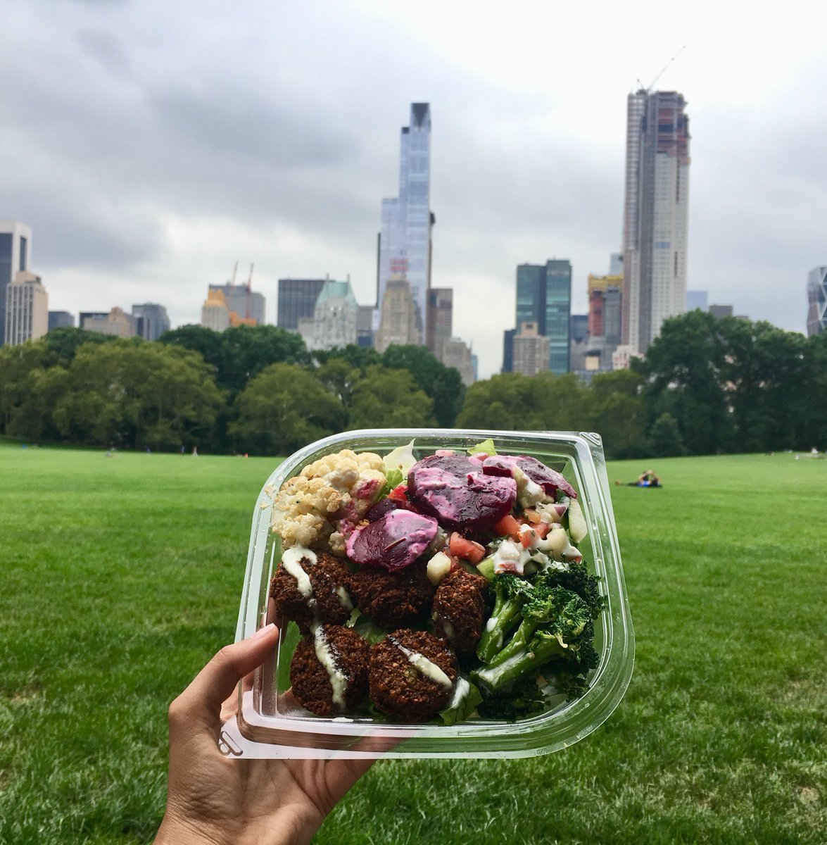 maozgrill's tweet photo. Meal with a view ✔️ #centralpark
#salad #veggies #mealgoals #healthyeats #onlyatmaoz #mealatmaoz #mediterranean #sinful #delicious #appetizing #yummy #treats #devour #loveatfirstbite #nycdining #foodinsta https://t.co/tUKG150MYa