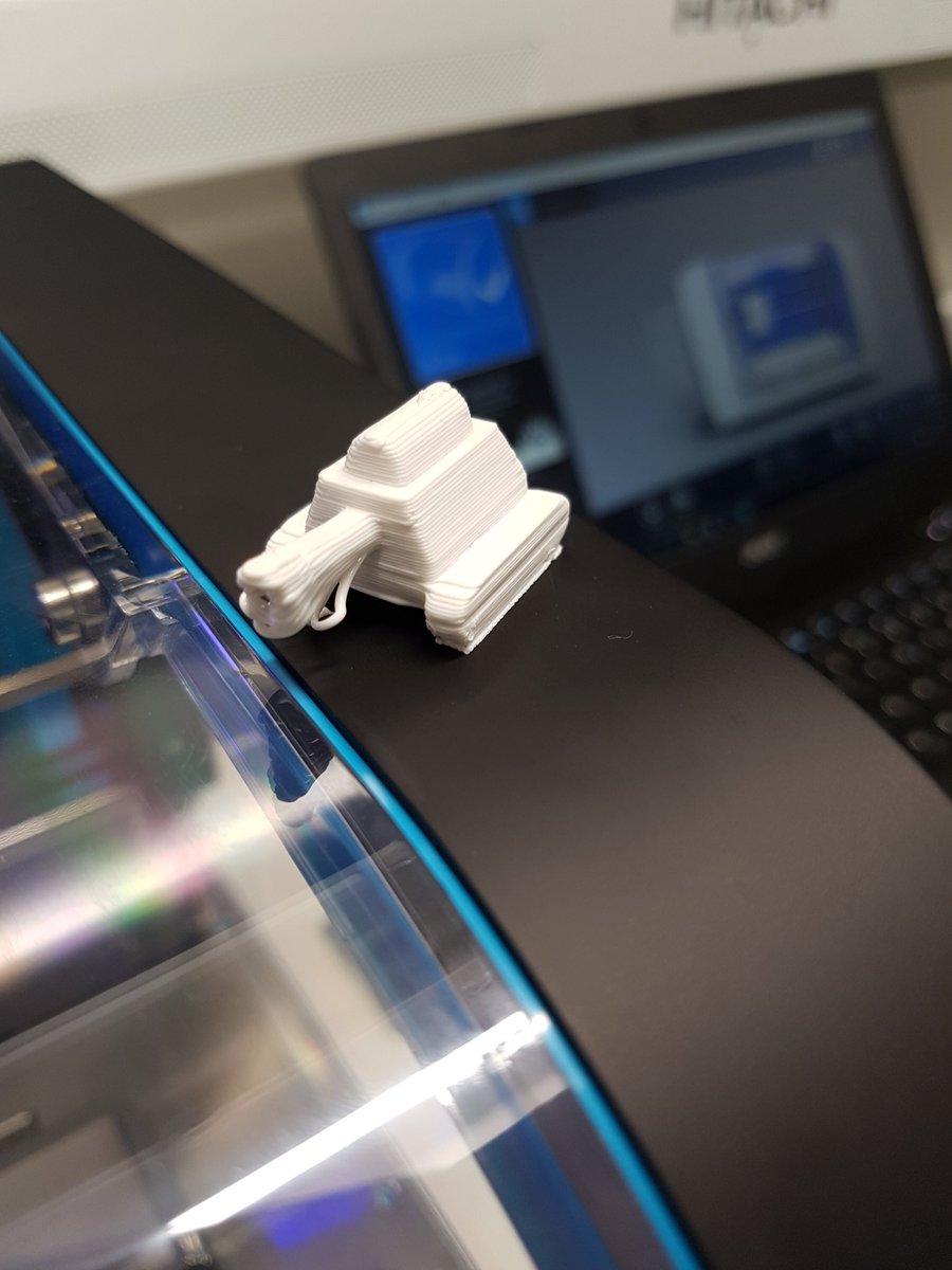 jannertraveller's tweet photo. We 3d printed a little tank at Hello World today!  @HelloWorld_Plym https://t.co/6jTuy7XDx9