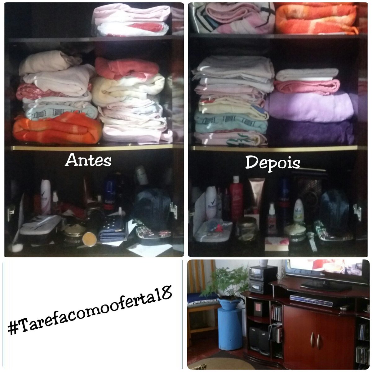 MnkBorges's tweet photo. #Tarefacomooferta18 
@AnaCris044 

Nesta tarefa pude apreciar minha casa fazendo dela um lar mais aconchegante. https://t.co/5QZmiyrXWV