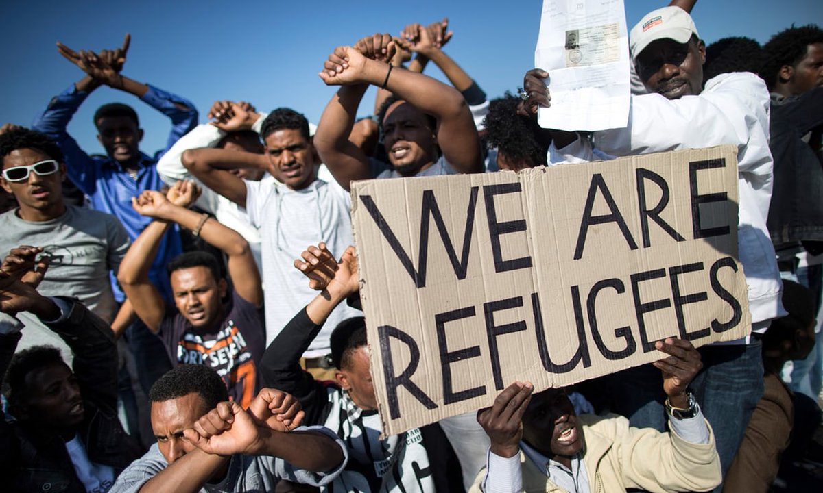 Freedom4Refugee's tweet photo. COVERAGE: Netanyahu asks if African ‘infiltrators’ can be forcibly removed from Israel https://t.co/ZZbbmAijL1  by @petersbeaumont for the @Guardian https://t.co/q3MgDszUKa