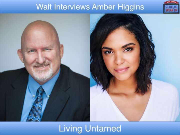 At 11a PT • Walt interviews <a href="/iamamberhiggins/">Amber Higgins</a> – Living Untamed • There is joy and power in living untamed — thinking out of the box, going against the grain, and being your unique self. • Listen to the show live or the podcast later > bit.ly/SUSU2017    #StandUpSpeakUp