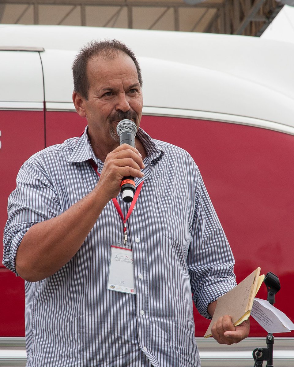 CollectorCarCo's tweet photo. #TBT Jack Arute at the Collector Car Experience in 2016. https://t.co/Ly1dJ6xI1F