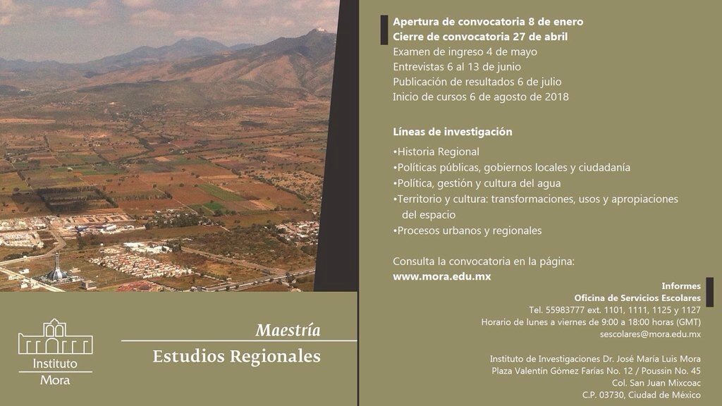 aquelarre_h's tweet photo. #Convocatoria #Licenciatura y #Posgrados del @institutomora #Enero08 https://t.co/hV6ZGu7FF9