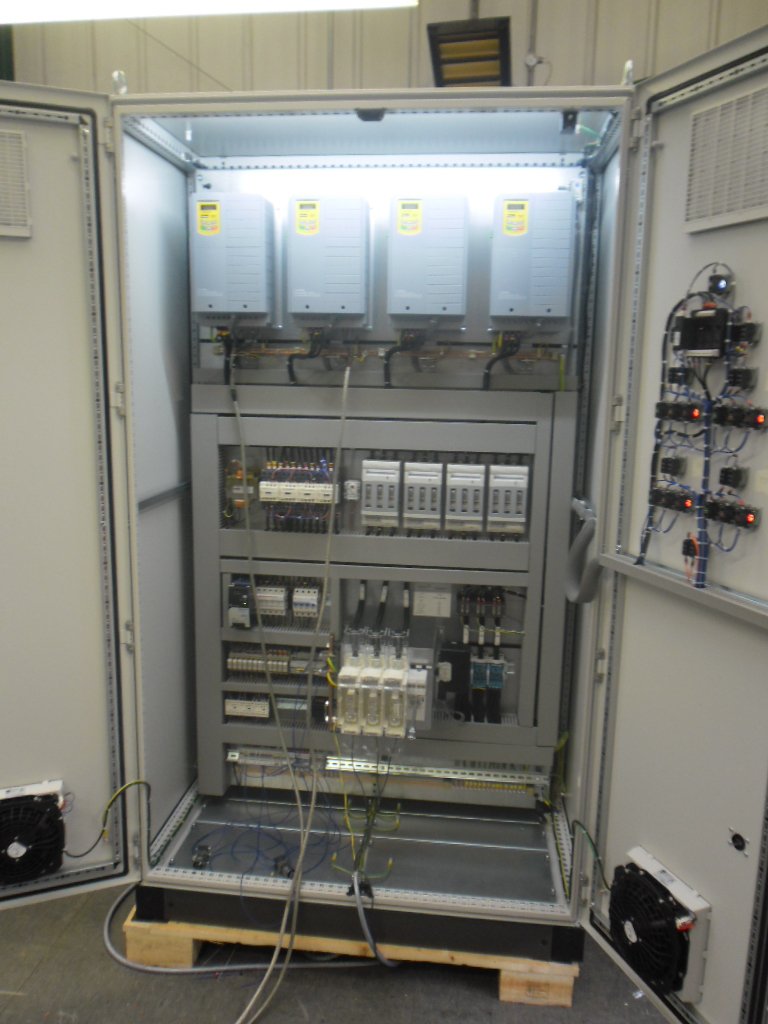 optimacs's tweet photo. A Pump Drive Panel with #ParkerHannifin AC10 Drives undergoing final test before shipping from @optimacs panel workshop in Blackburn https://t.co/SwXB4NSTJf