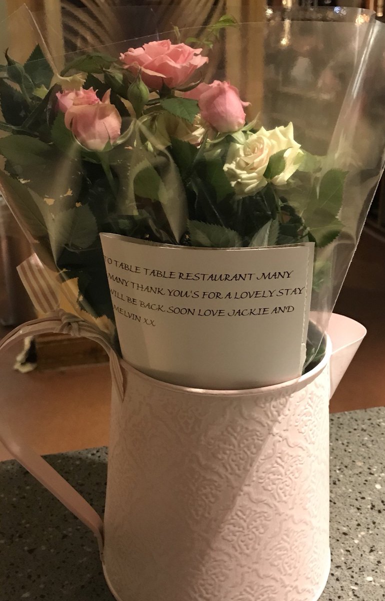 When you get sent flowers from guests! 😁 <a href="/SteveAdamsTT/">Steve Adams</a> <a href="/StaplesClaire/">claire staples</a>
