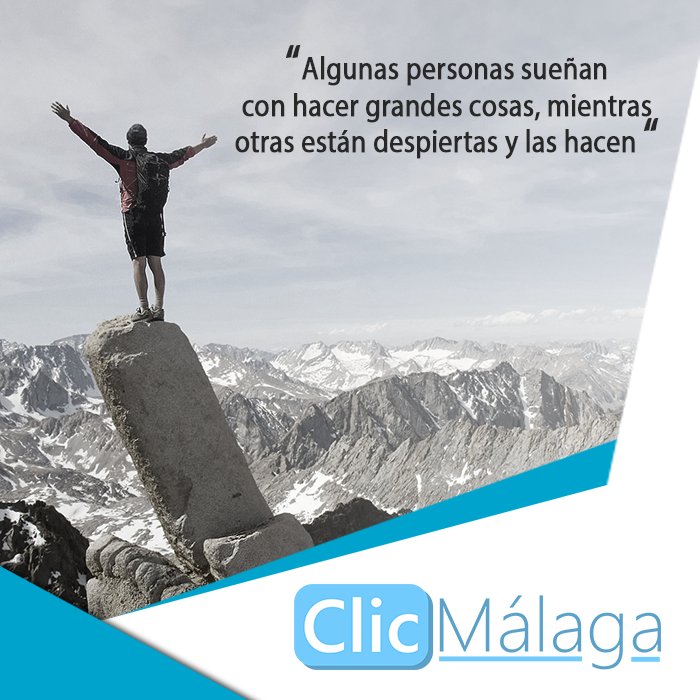 clicmalaga's tweet photo. Es momento de que tomes acciones sobre tus sueños para el crecimiento de tu negocio. ¡ Contáctanos y nosotros te orientaremos!
#callcenter #socialmedia #posicionamiento #web #apps #atencionalcliente #calidad #excelencia #profesionalidad #resultados https://t.co/bLVICigITg