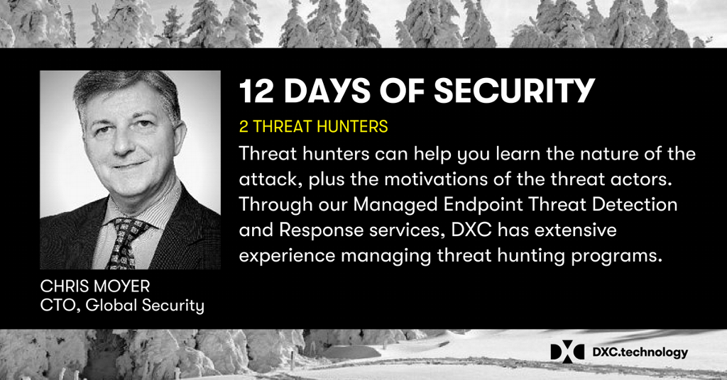 MichaelaMLowe's tweet photo. Are threat hunters a part of your defense? https://t.co/F6pP76EKAd cc @cd_moyer https://t.co/TqopbXAUf9