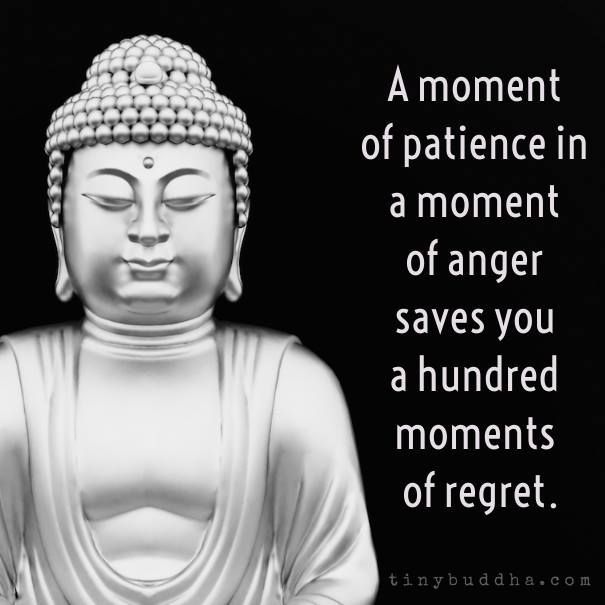 A moment of patience in a moment of anger saves you a hundred moments of regret.