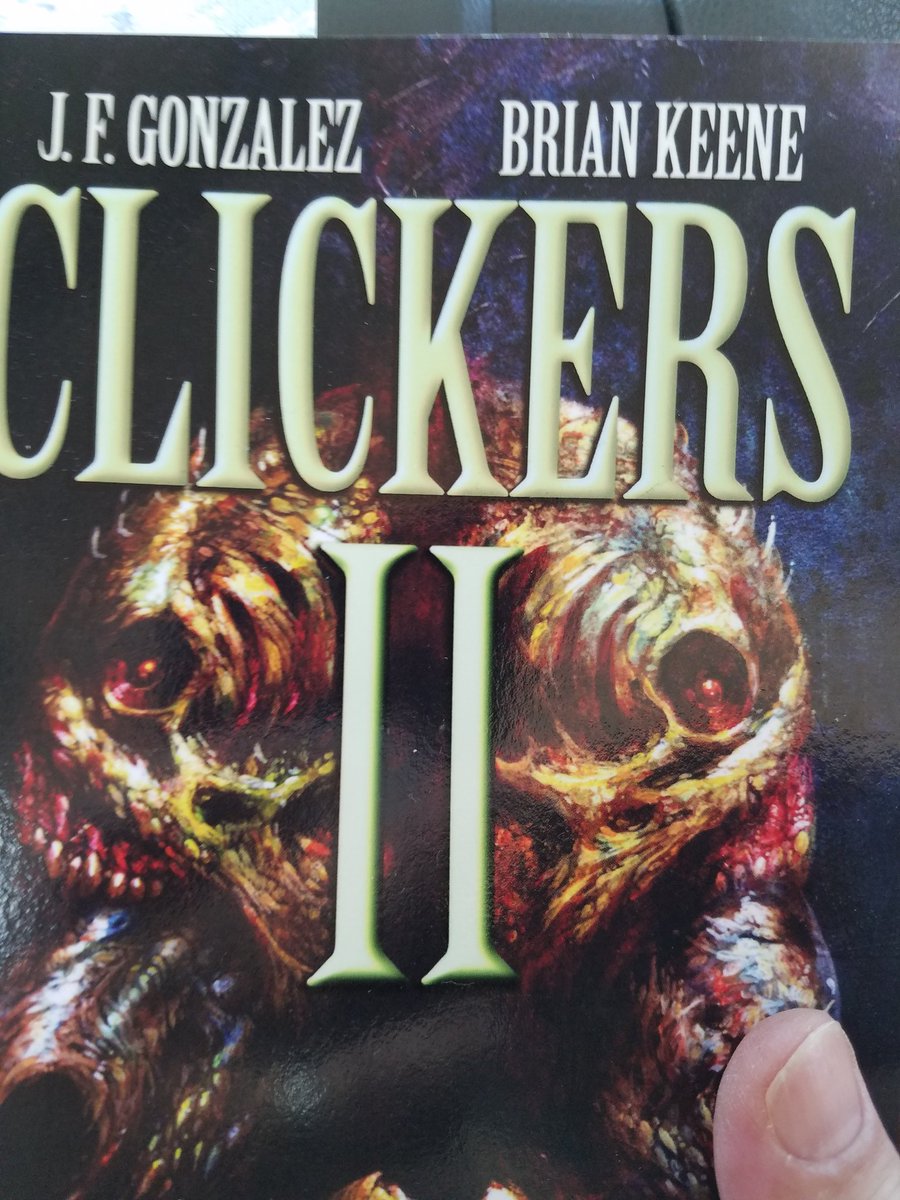 CKosarich's tweet photo. Reading this in preparation for CLICKERS FOREVER from Thunderstorm Books! #Clickers #ClickersForever #horror https://t.co/aKQEn7HW9j