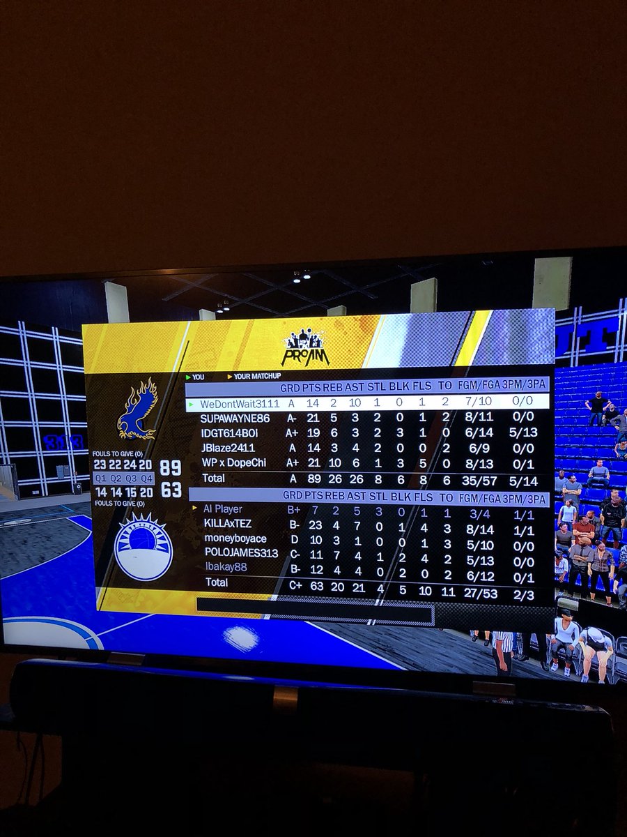 WeDontWait3111's tweet photo. Just putting in a lil work.... #SlightWork #2KDraftMe #WeDontWait3111 #PG #Playmaker #DoubleDoubles #WINS https://t.co/f0F2nz34sq
