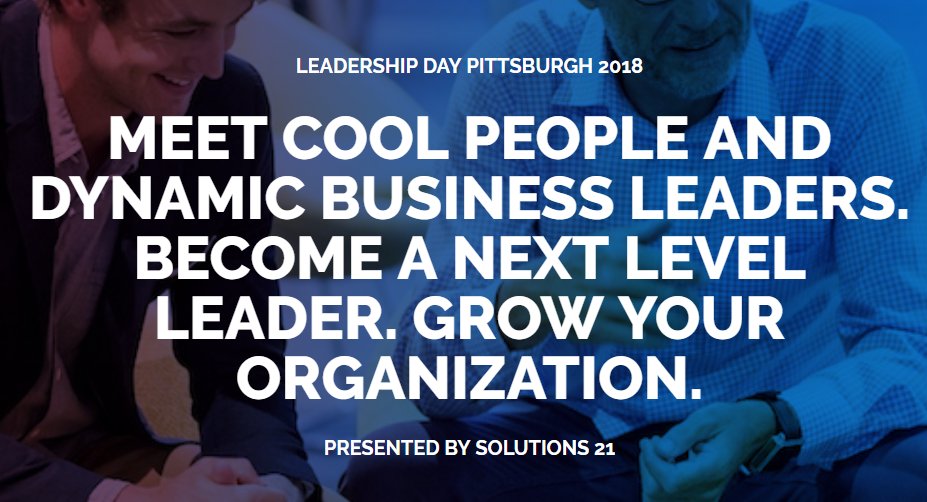 ImaginePgh's tweet photo. Looking forward to #LeadershipDayPGH with @Solutions21 Jan 26 to hear from top business leaders, entrepreneurs, leadership development experts &amp; millennial all-stars about what's going on with tech and innovation #WeInnovatePGH Find out more here: https://t.co/Iovd7ZKXKa https://t.co/47O8tZGRbk