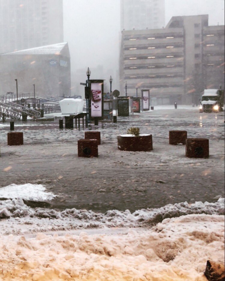 LynnABlack's tweet photo. @SMAInsurance Team Building Meeting in Boston ... right in the middle of the #bombogenesis https://t.co/fIK9dNP2Cn