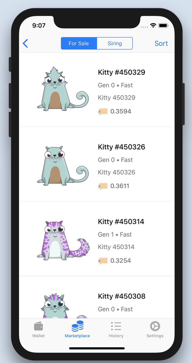 We want to make DApps mobile-friendly. Today we welcome <a href="/CryptoKitties/">CryptoKitties</a> 😻
You can now play with your kitties or buy new ones right in <a href="/tokenary_app/">og tokenary</a>
