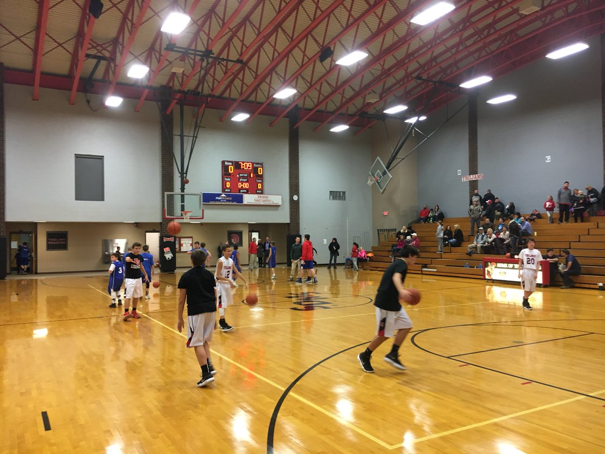 Trojans Vs Trojans. St Nicholas playing @sdmsathletics   Great Job 7th grade on the win. Good luck 8th grade