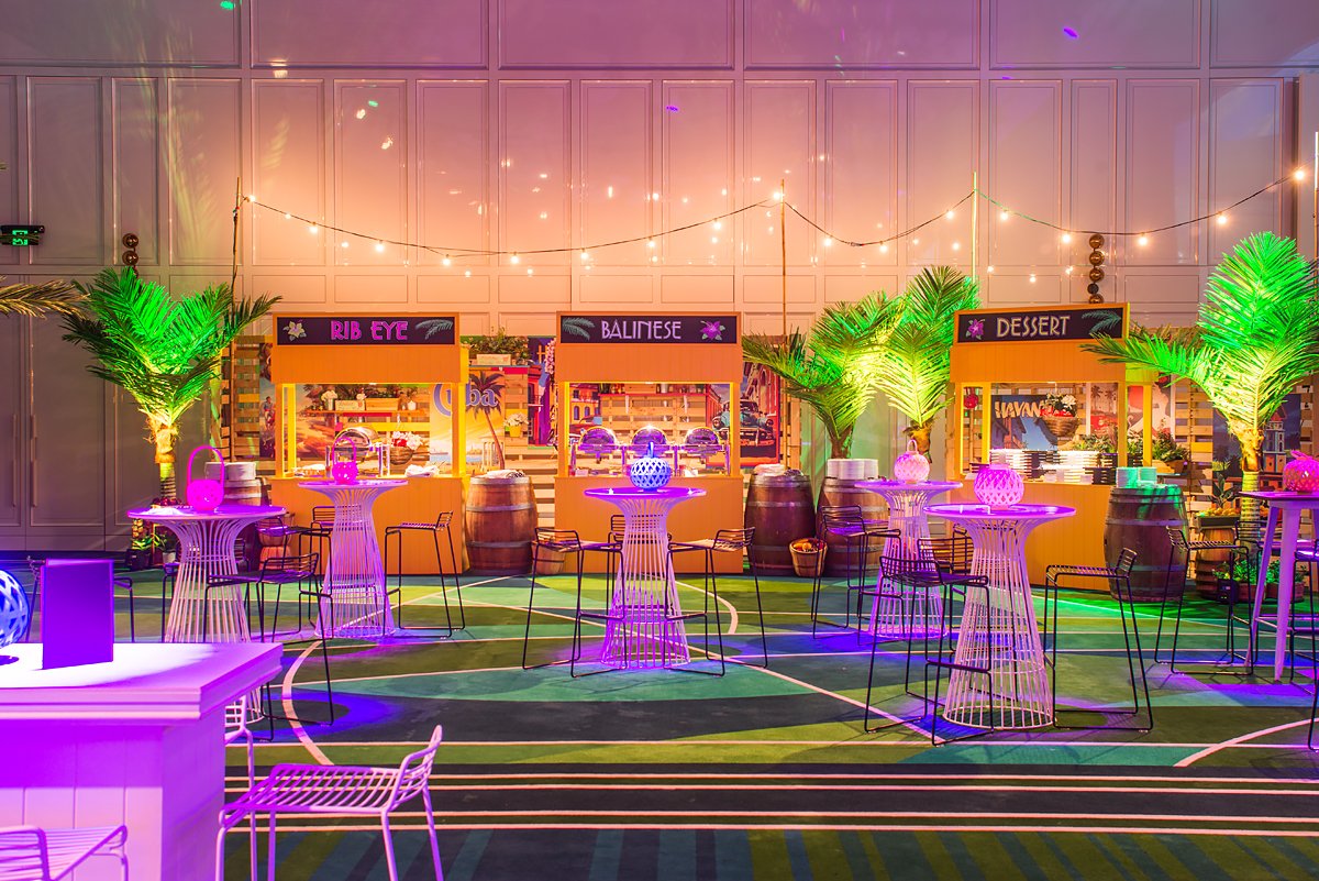 phenomenonevent's tweet photo. Food stations are a great way to create an interactive dining experience for your guests! Love the pop of yellow for this #havananights themed event Crown Perth AVPartners https://t.co/QZuSlxzPzV