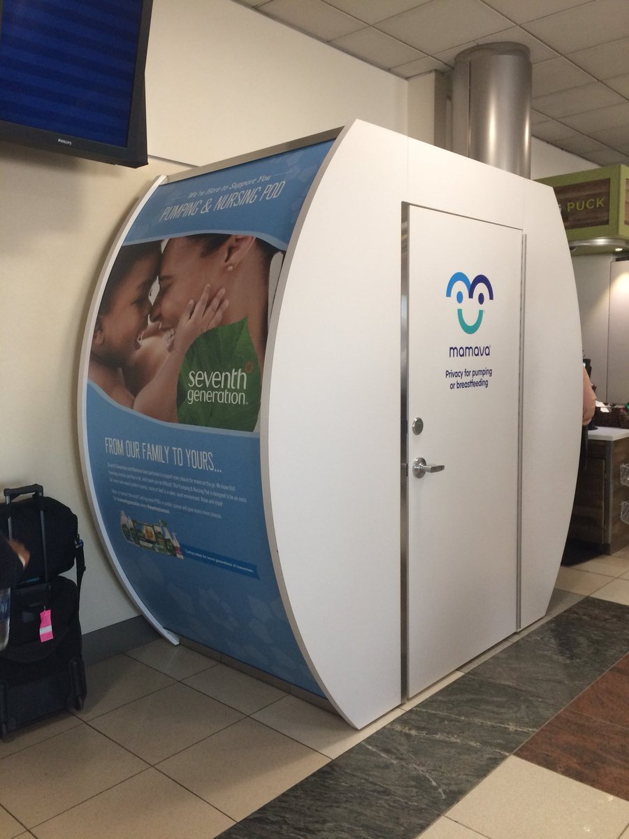KLWare's tweet image. Spotted at the #ATLANTAairport  a nursing/pumping pod for moms. Thanks @SeventhGen !!!