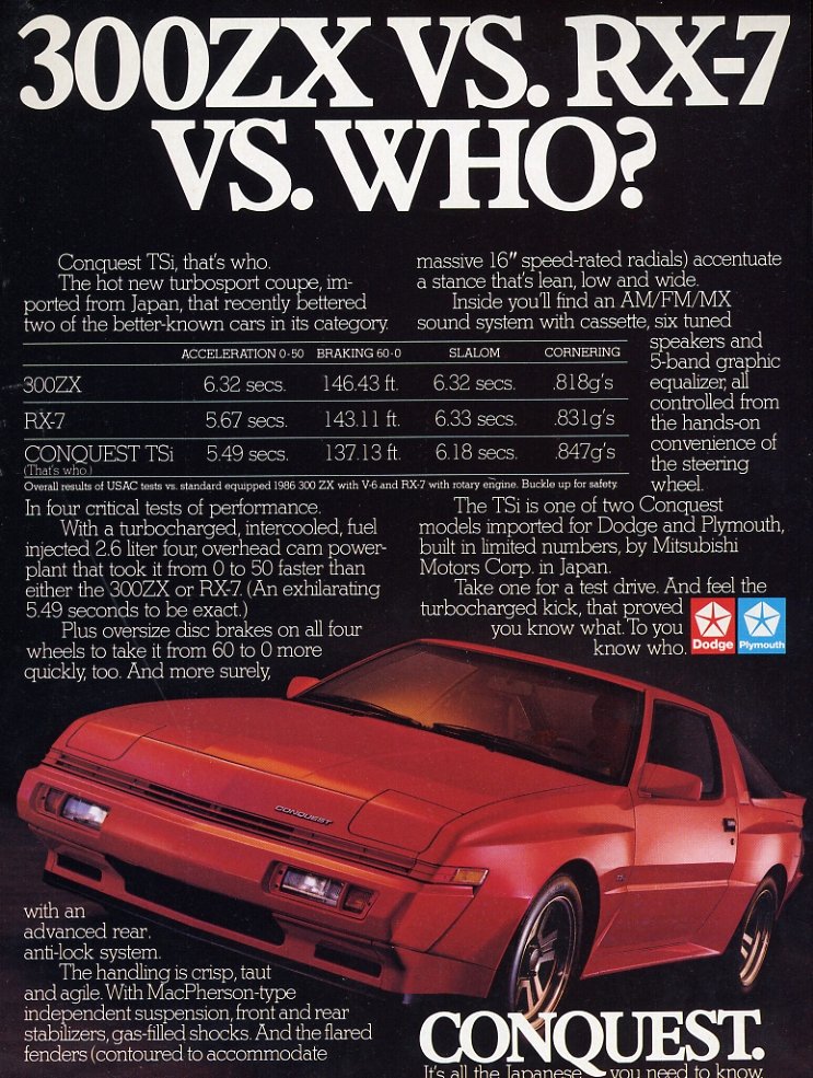 はぶ 日本で売っていない日本車で日本に売って欲しい車 Dodge Conquest T Co Sbyvalqcqr Twitter