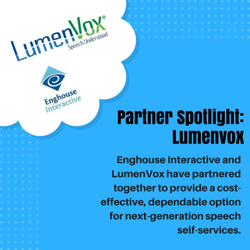 EnghouseInterac's tweet image. Meet @LumenVox, taking speech technology to the next level with @EnghouseInterac ! Find out how here: blog.enghouseinteractive.com/partner-spotli…