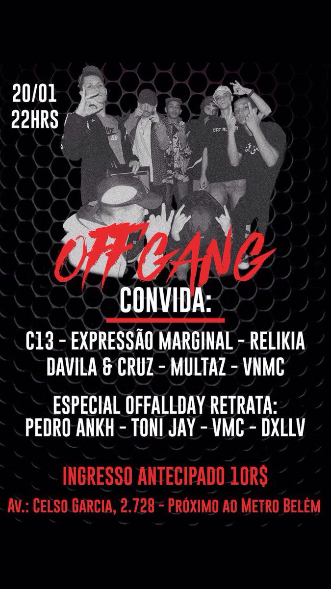 rlkrelikia's tweet photo. Dia 20 de janeiro estaremos no baile da @Offalldayrec! Link do evento: https://t.co/XNoLgED0zk VAMO ENCOSTA GERAL 🔥🔥🔥 https://t.co/MDljcB11Cr