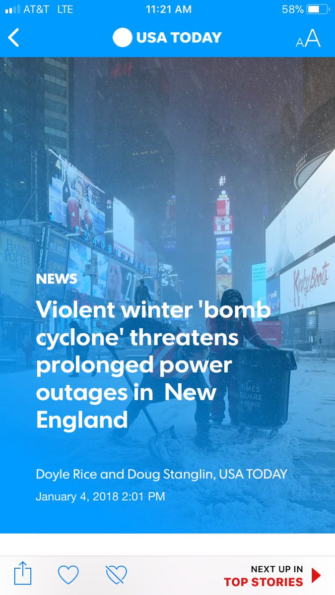 DaleSpollett's tweet photo. @usatoday why do you have a picture of time square in a story about #newengland #fail https://t.co/f1hTREE8QN