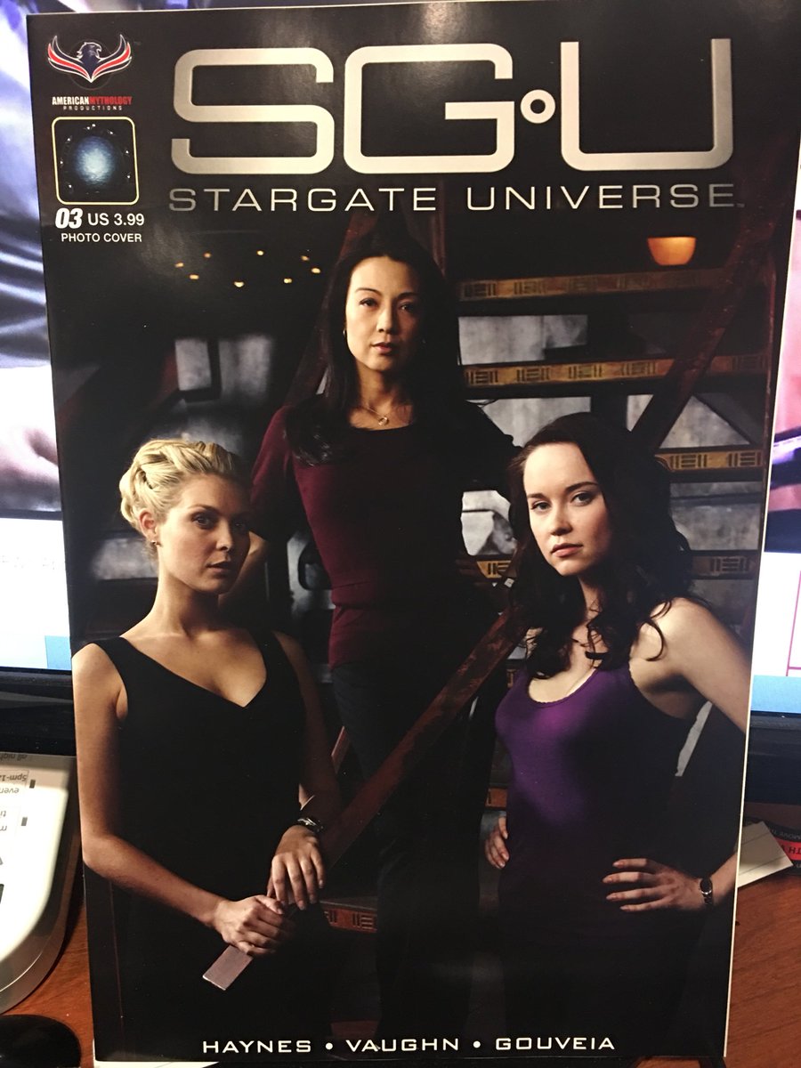 mikesolof's tweet photo. A wonderful collection of friends make up this picture from Stargate Universe by American Mythology Productions! Writers JC Vaughn and Mark L. Haynes, editor S.A. Check, Cruise Director James Kuhoric and last but never least my buddy and incredible actress Ming Na Wen!  GET THIS! https://t.co/pM9sMpnVqq