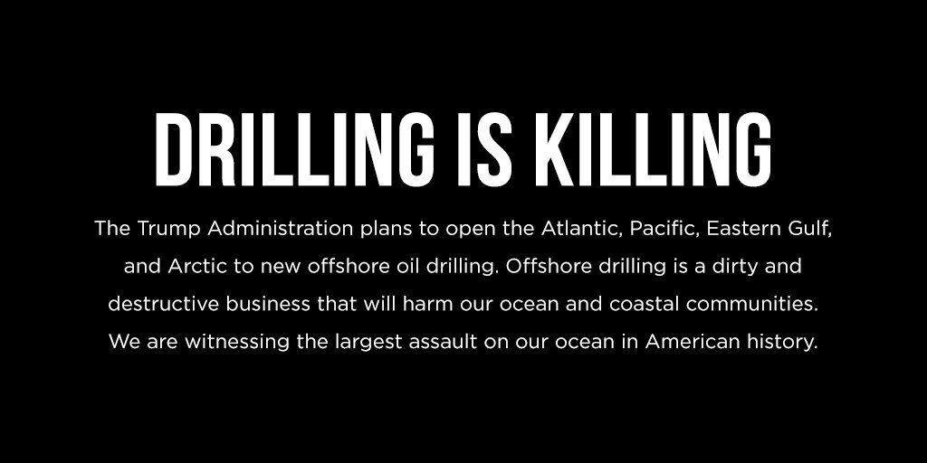 SurfriderClubs's tweet photo. The Trump administration should heed the public call to protect our ocean waters and turn back from this reckless, unnecessary expansion of offshore drilling. Take action https://t.co/4LNLGUQsKA #DefendOurCoasts https://t.co/MeOFkYqhn2