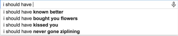 2. The heartbreaking hilarity of  @GooglePoetics:  http://www.googlepoetics.com/ 