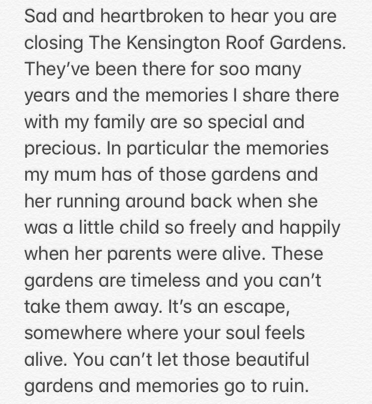 itskatylou's tweet photo. 😔💗✨ @TheRoofGardens @VirginLimitedEd #KensingtonRoofGardens #SaveKensingtonRoofGardens #specialplace #timeless #escape #magical https://t.co/YY5SQOGVrI