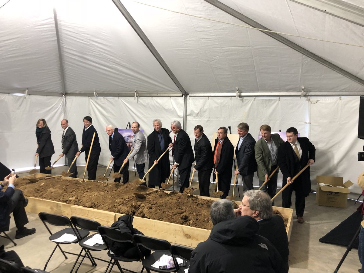 mmcbuilds's tweet photo. We may have knocked the building down weeks ago, but the Citizen has now officially broken ground at Union and McLean! https://t.co/Zat6v496sr