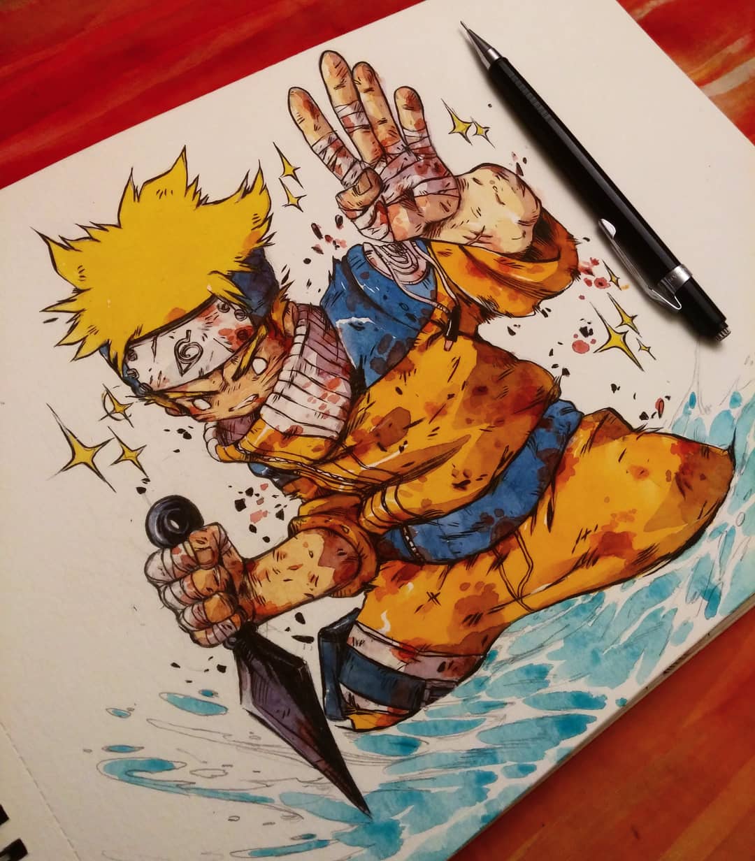 Naruto Uzumaki Dessin Naruto En Couleur Prince Rours on X: "❤Naruto Uzumaki❤Sketchy✨ Naruto cest Goku version Ninja, les même couleurs de vêtements, en gros les mêmes rêves etc.. Sauf que Goku est mille fois plus fort❤(et qu'il vole✨)