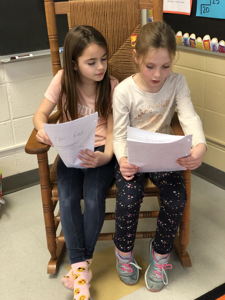 Wrapping up our fiction writing unit by sharing one of our favorite stories with a friend! #cherokeeinspires #findingjoy67