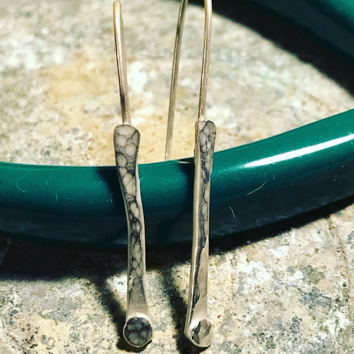 #earrings happened today too! #silversmith #motheranddaughter #funtimes #wecallitrustic #learners #universityfund