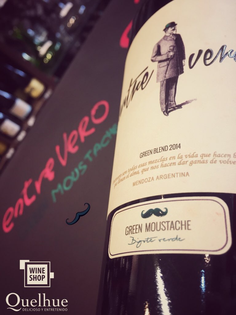 QuelhueWineShop's tweet photo. #GreenMoustache 🍷 encuentros y momentos únicos @EntreveroW 😃 https://t.co/8HPURZq4Si