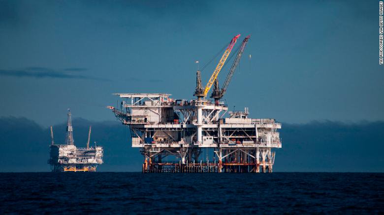 CNN's tweet photo. The Trump administration plans to roll back a ban on offshore drilling off the Florida and California coasts and will increase drilling on other sites https://t.co/p2onHE2cvO https://t.co/7KkGIPCZKt