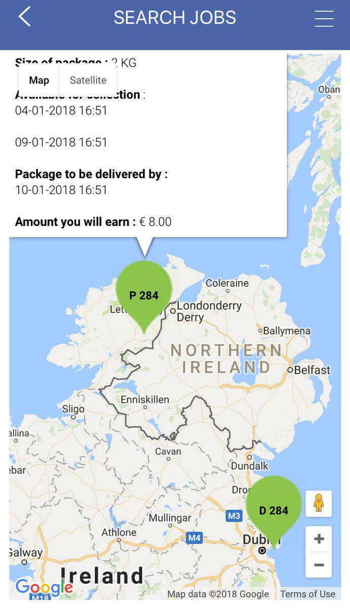 DropToU1's tweet image. Package to go from Letterkenny TO Dublin over the coming days, 💰 for someone making that journey anyway 👍🏻