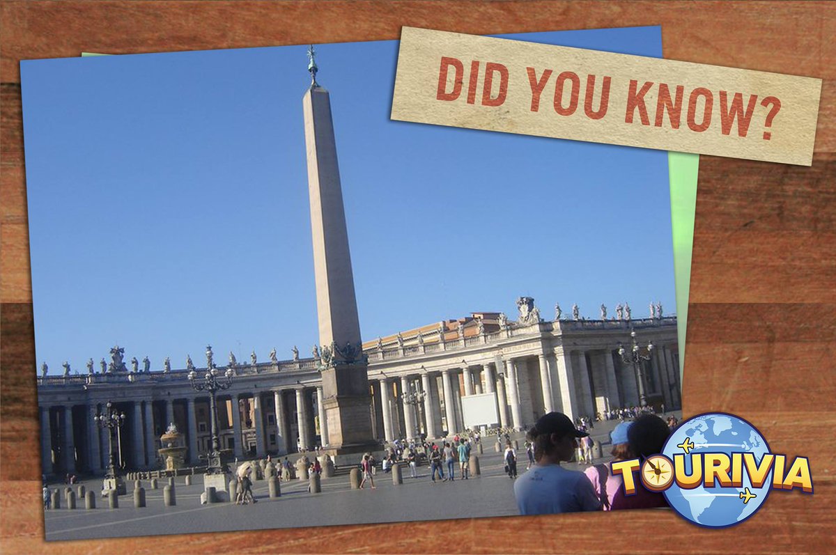 FireflyGames's tweet photo. Did you know the Vatican Obelisk was originally taken from Egypt by Caligula. It later became a site of martyrdom for Christians after the Great Fire of Rome in AD 64. #NationalTriviaDay #Tourivia #HistoryFacts https://t.co/0xCMqLuZP0
