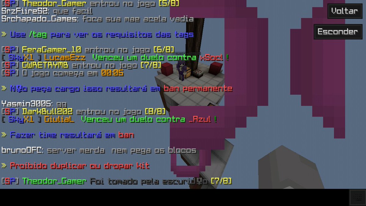 Juauumm69's tweet photo. @brun1227 @SkyPro_Pe A única criança que estou vendo aqui é você
Você primeiramente ofendeu o servidor e vem reclama no Twitter xingando os Staffs de lixo
Você é a única criança aq mó fio... https://t.co/WHlvAdxfED
