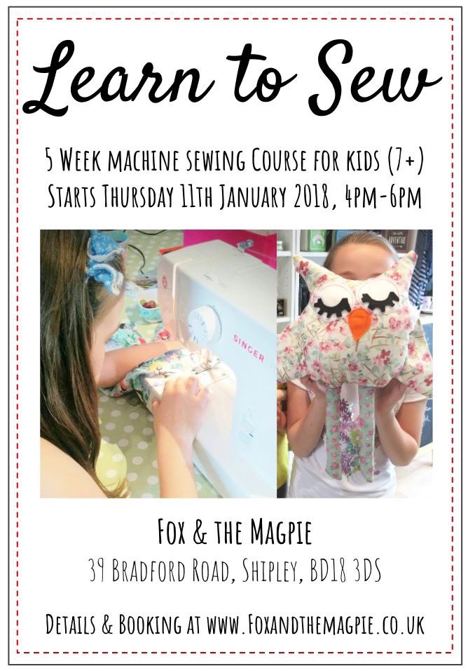 Learn to Sew for kids! Our 5-week course starts next week. #learntosew #shipley #saltaire facebook.com/events/1136448…
