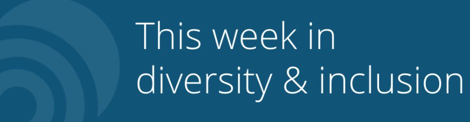 LauraMath3r's tweet photo. This week in #Diversity &amp; #Inclusion: Taking action on harassment, making civility the norm, and diversifying #AI.
_
https://t.co/yaRuPO9owQ https://t.co/8GkZxsxmwh
