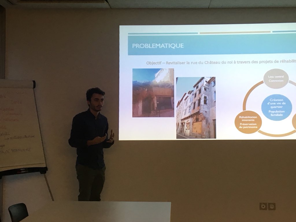 PatriceBocquill's tweet photo. @enedis_pyr_N les étudiants du 8eme #Ergastorm viennent de présenter leur projet pour la rue du Château du Roy au 1er adjoint Michel Simon @i_ergapolis @GRANDCAHORS @enedis https://t.co/l7ueAsDuxH