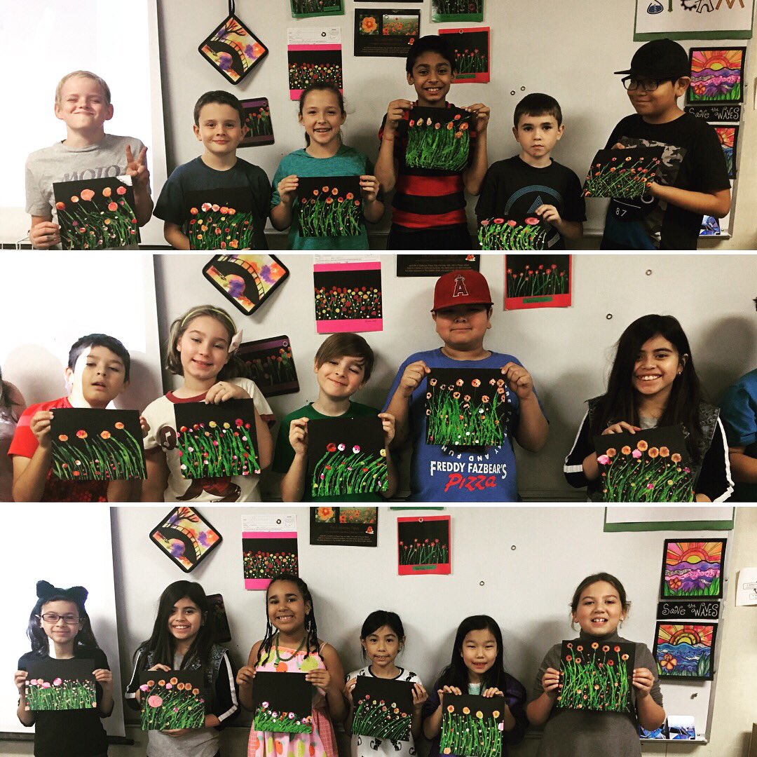 SteamSoCal's tweet photo. California Poppies are so beautiful and our state flower. 4th grade artists @SumacLSTEM created masterpieces #SteamSoCal #SumacSteam #LVUSD #SquareOneArt https://t.co/Ku7FoE1Pc6