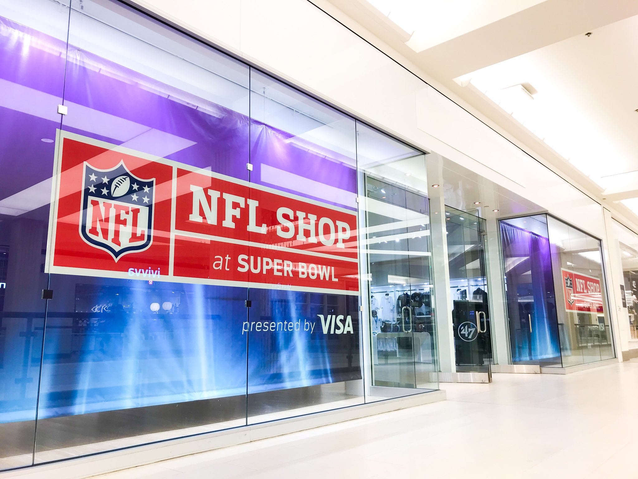 nfl shop in the mall