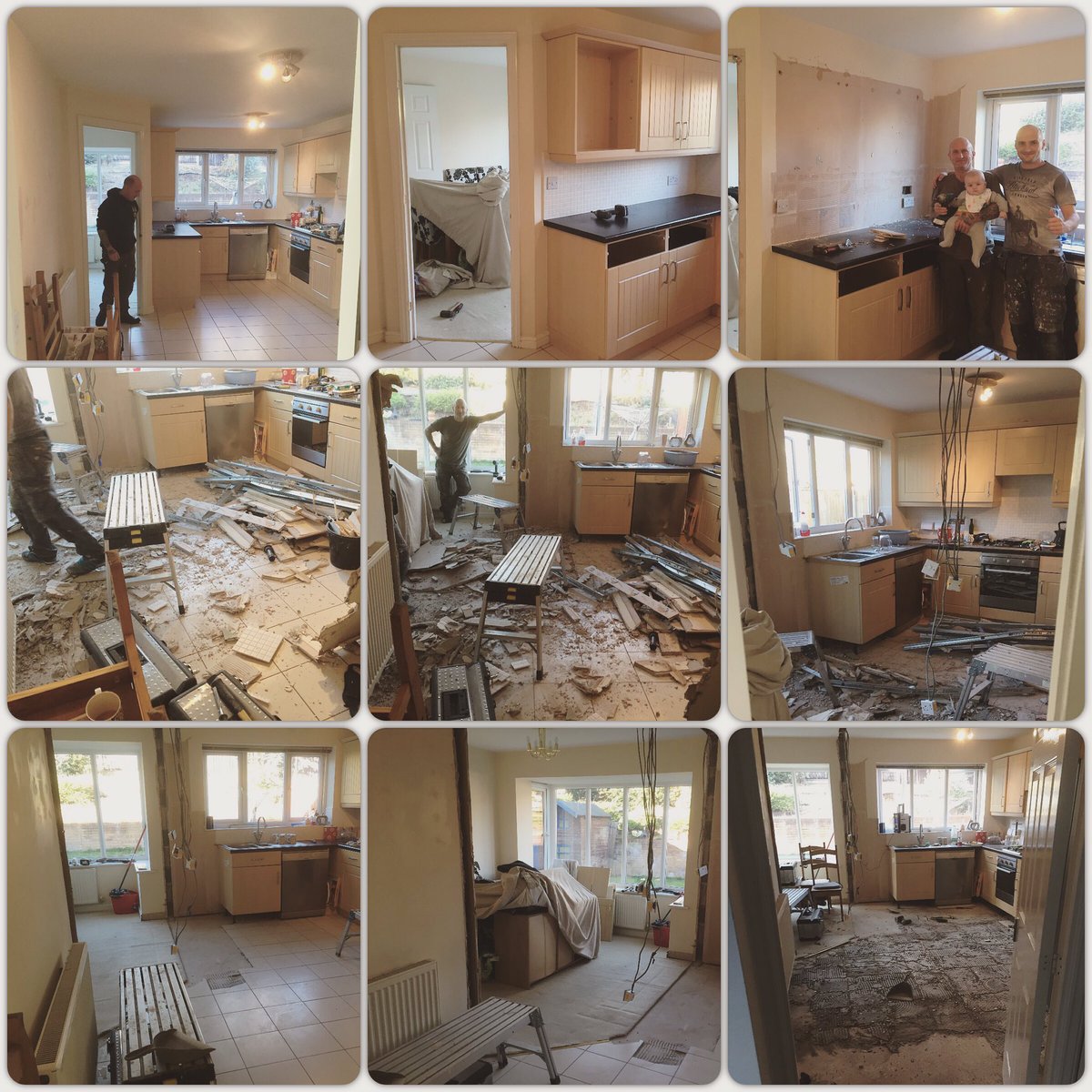 Rbown87's tweet photo. #HomeImprovements make me happy even when I'm sad #oldkitchen #newkitchen almost finished 😁 https://t.co/zFJfeWoQtX