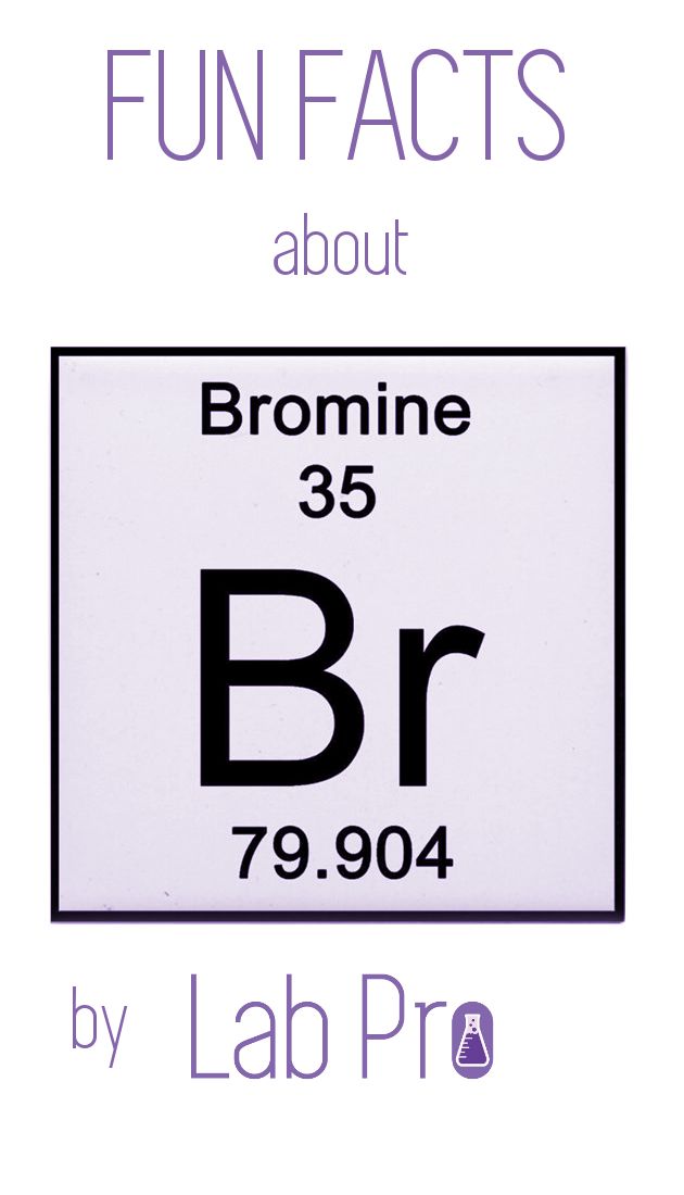 LabProInc's tweet image. Some #FunFacts about Bromine:
- It is one of two elements to be a liquid at room temperature.
- It is the 64th most common element on Earth.
- The name comes from the Greek word &quot;bromos&quot; for stench (which describes its strong odor).

#LabPro #LabProInc #FunFacts #Chemistry
