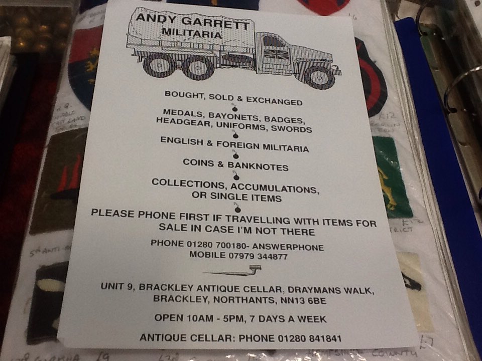NorfolkFairs's tweet photo. #Military Fair #Thetford Norfolk SUN JAN 14th #medals #badges #grenades and more...@militariafair @WhatsOnNor @WhatsOn_NR @CinquePortsMil https://t.co/BZxApqG8DE