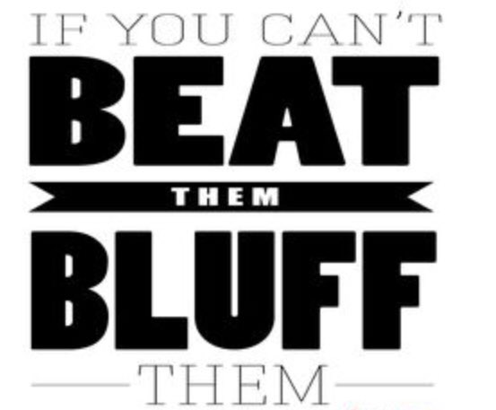 DirtySquad_'s tweet photo. #thursdaythoughts .... if you can’t beat them .... #bluff them! #games #tabletopgames https://t.co/JsdYV34acH